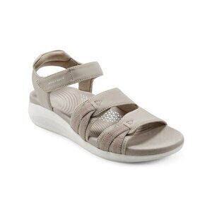 Easy Spirit Weber Women’s Sporty Sandals Light Wedge Comfort Walking Taupe 7.5 M